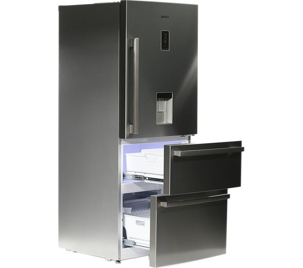 BEKO Slim American Style Fridge Freezer Select CFMD7852X - Stainless Steel, Stainless Steel