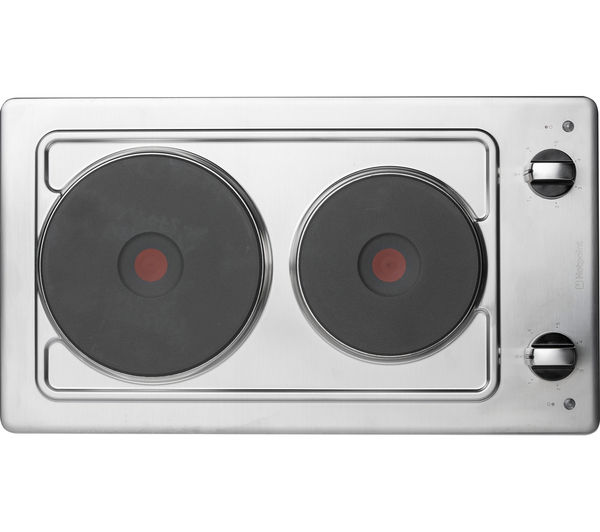 HOTPOINT First Edition E320SKIX Electric Solid Plate Hob - Stainless Steel, Stainless Steel