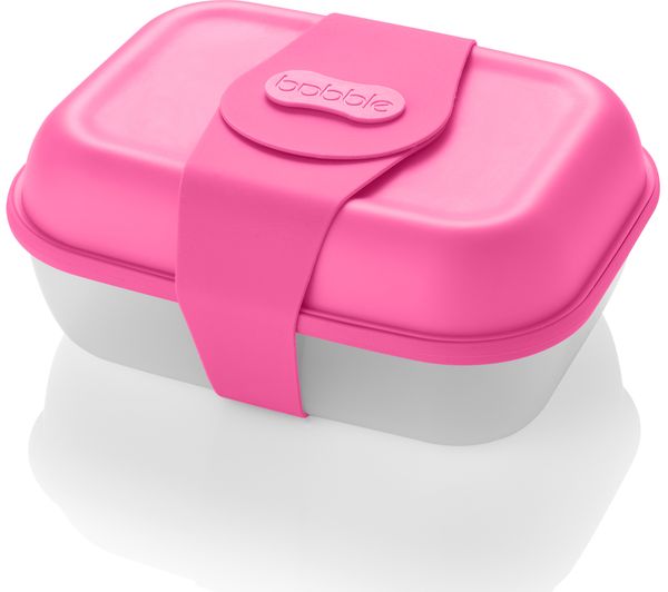 BOBBLE BOBBLEBox Rectangular 1.8-litre Lunch Box - Neon Pink, Neon