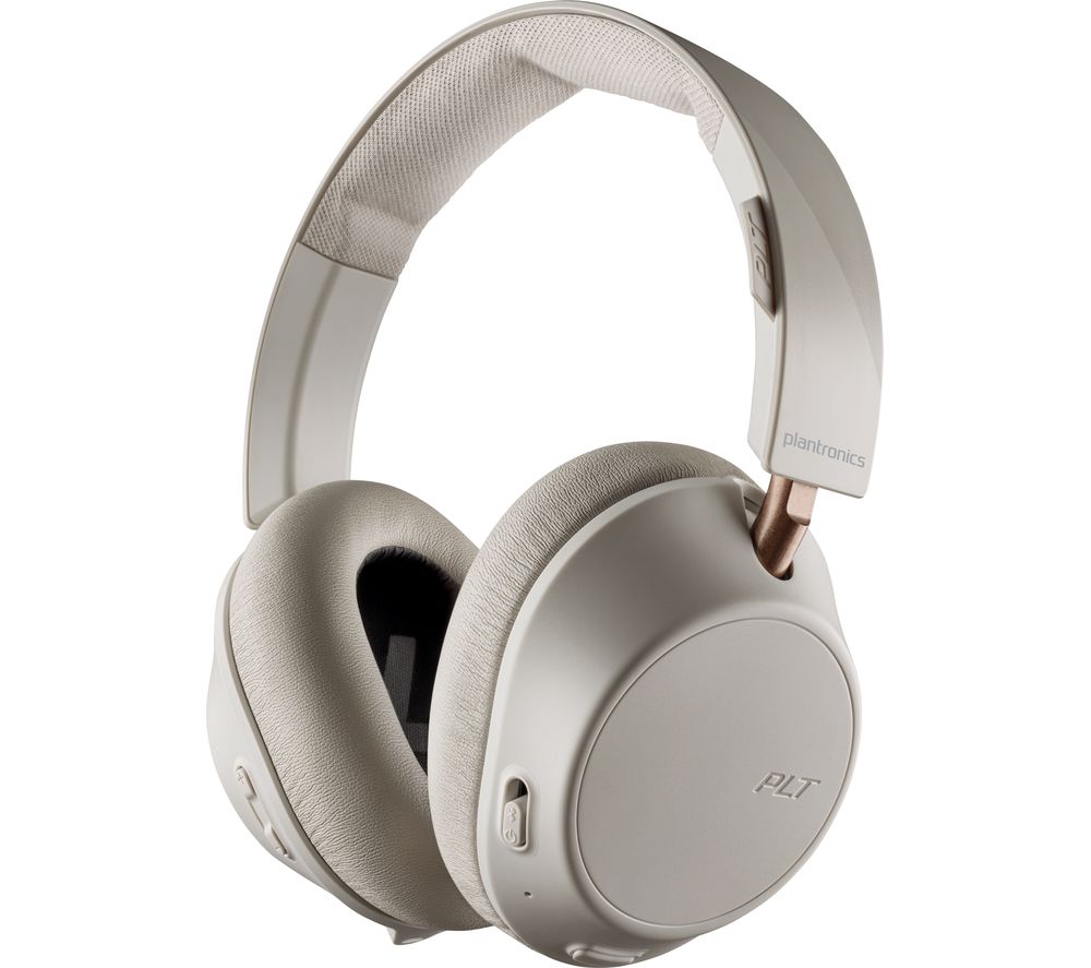 PLANTRONICS Back Beat Go 810 Wireless Bluetooth Noise-Cancelling Headphones - Bone White, White