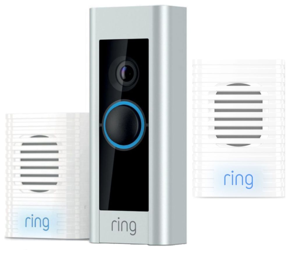 RING Video Doorbell Pro & 2 Chimes Bundle