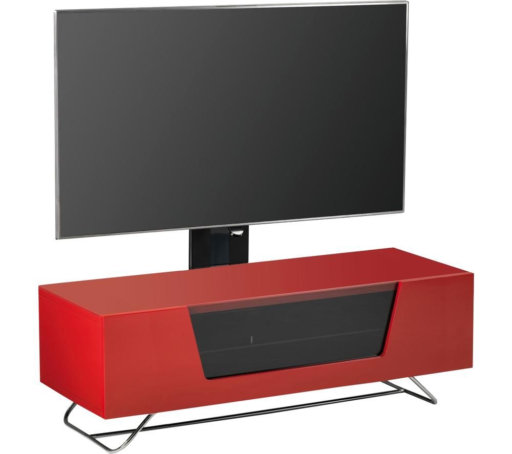 ALPHASON Chromium 2 Cantilever CRO2-1200BKT-RE 1200 mm TV Stand with Bracket - Red, Red