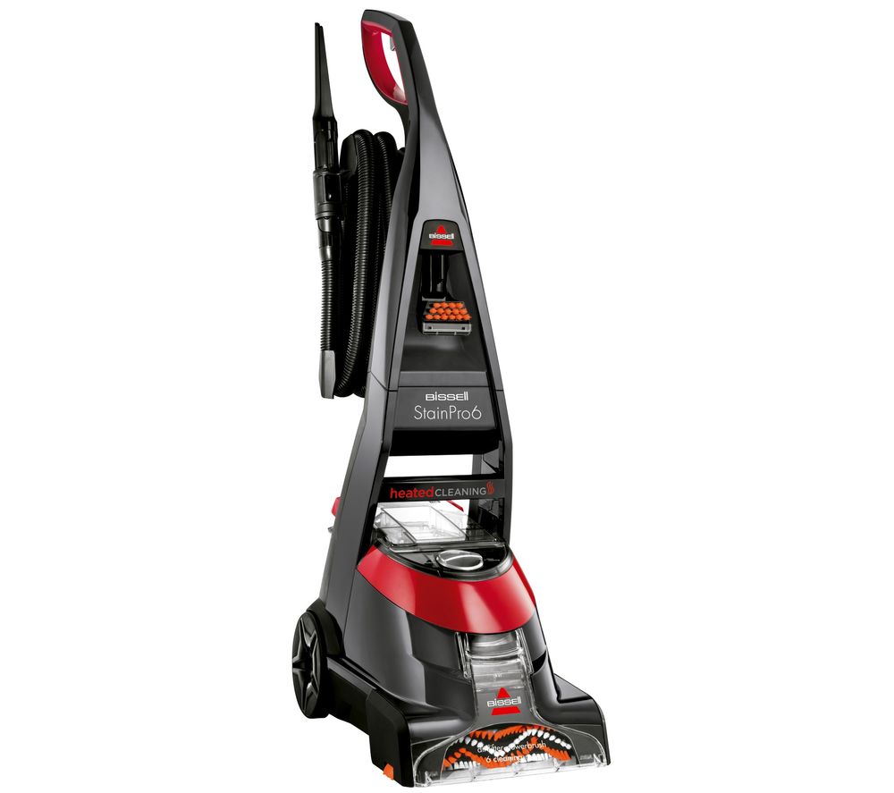 BISSELL Stain Pro 6 20096 Upright Carpet Cleaner - Red & Titanium, Red