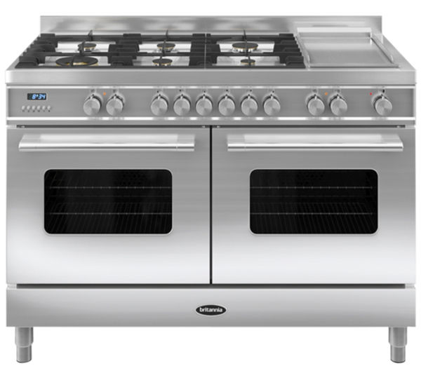 BRITANNIA Delphi 120 RC12TGDES Dual Fuel Range Cooker - Stainless Steel, Stainless Steel
