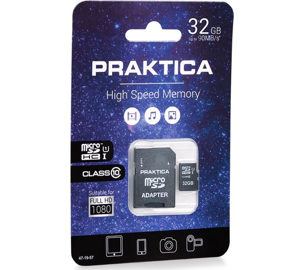 PRAKTICA Class 10 microSD Memory Card - 32 GB