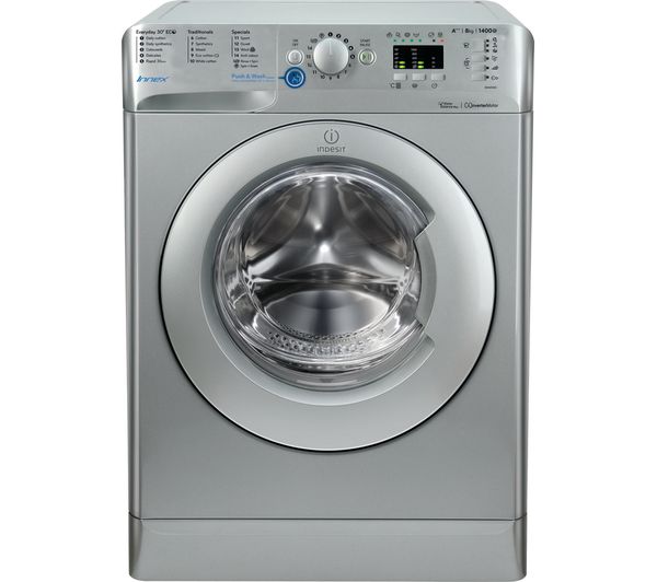 INDESIT Innex BWA 81483X S Washing Machine - Silver, Silver