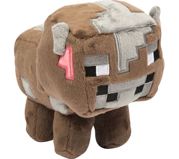 MINECRAFT Baby Cow Plush Toy - Small, Brown, Brown