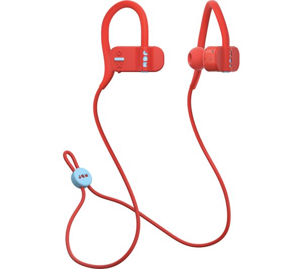 JAM Live Fast HX-EP404RD Wireless Bluetooth Headphones - Red, Red