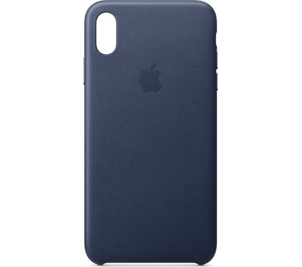 APPLE iPhone Xs Max Leather Case - Midnight Blue, Blue