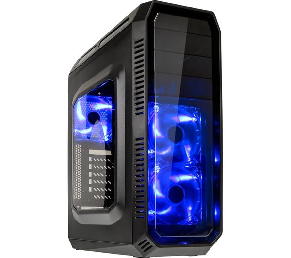 KOLINK Refractor ATX Midi-Tower PC Case, Blue