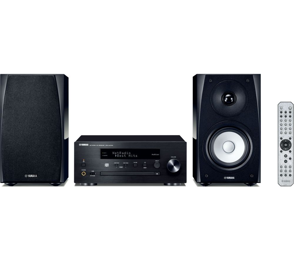 YAMAHA MusicCast MCR-N570D Wireless Multi-room Traditional Hi-Fi System - Black, Black