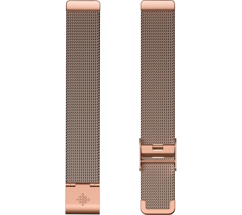 FITBIT Inspire Metal Mesh Watch Band - Rose Gold, Universal, Gold