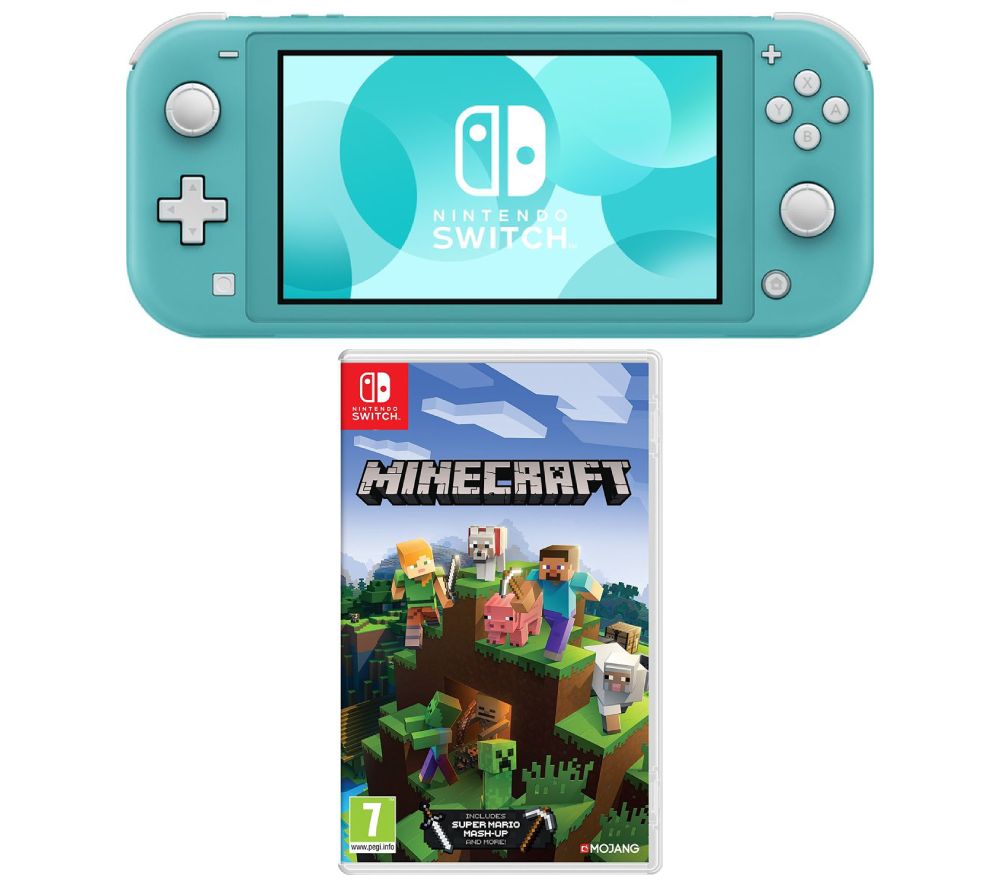 NINTENDO Switch Lite & Minecraft Bundle - Turquoise, Turquoise