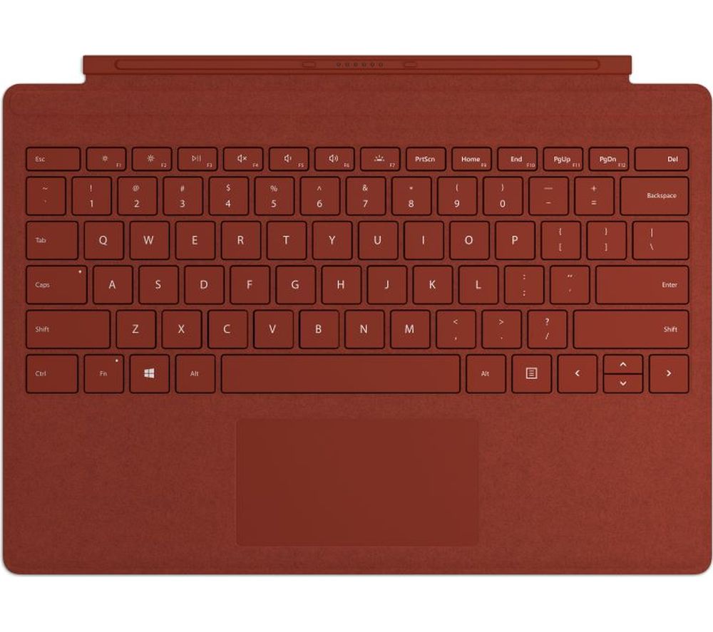 MICROSOFT Surface Pro Typecover - Alcantara Poppy Red, Red