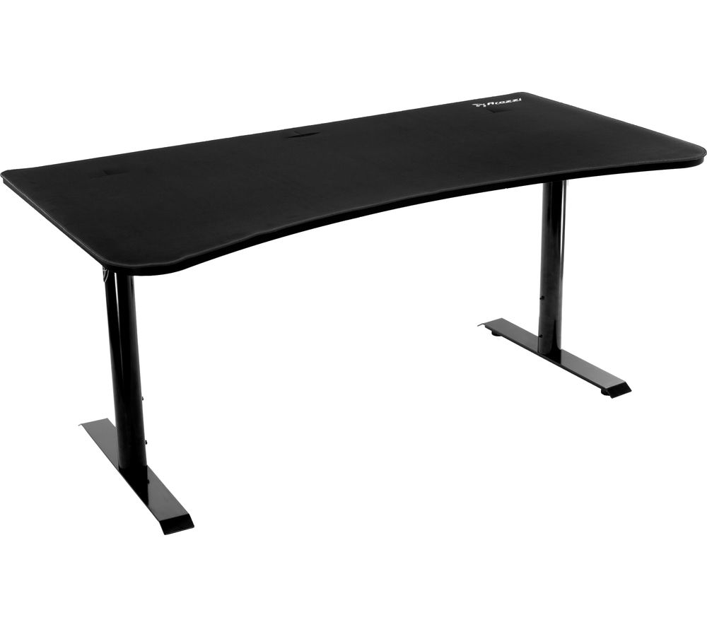 AROZZI Arena Gaming Desk - Pure Black, Black