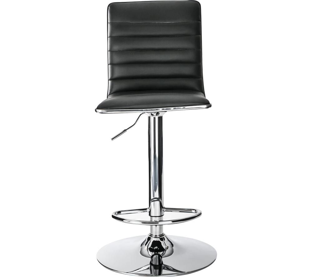 ALPHASON Colby Faux-Leather Bar Stool Chair - Black, Black