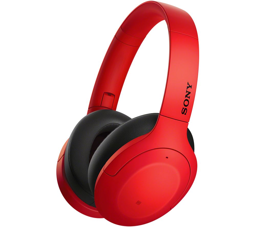 SONY WH-H910 Wireless Bluetooth Noise-Cancelling Headphones - Red, Red