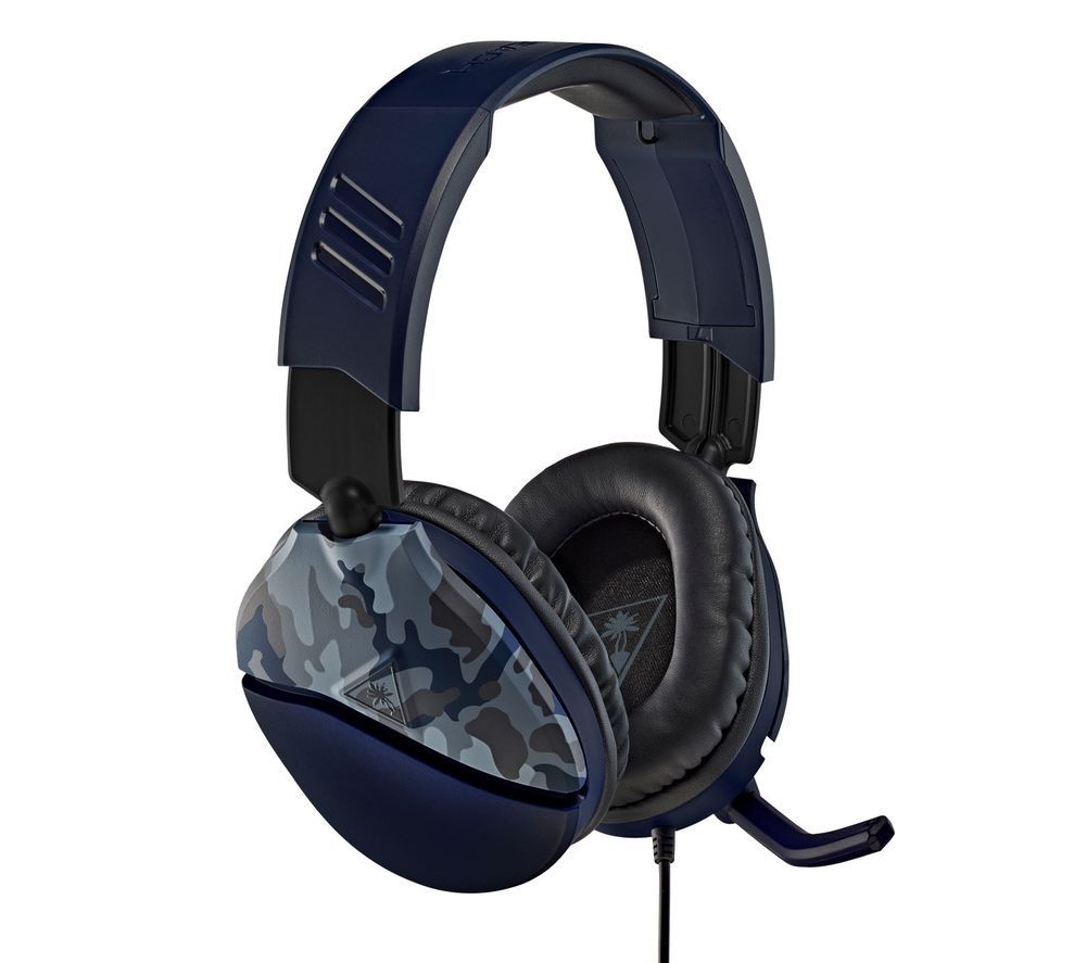 TURTLE BEACH Recon 70 Gaming Headset - Blue Camo, Patterned,Blue