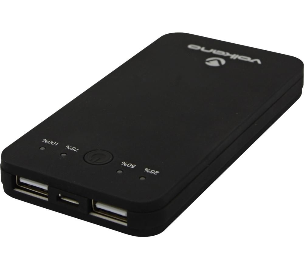 VOLKANO Erupt Series VE801-B Portable Power Bank - Black, Black