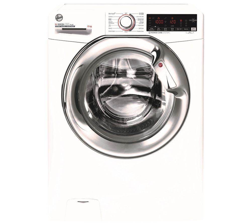 HOOVER H-WASH 300 H3WS68TAMCE NFC 8 kg 1600 Spin Washing Machine - White, White