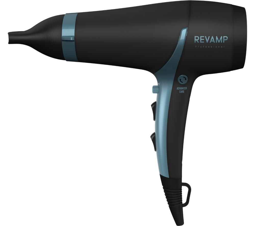REVAMP Progloss 4000 Advanced Protect & Care Hair Dryer - Blue & Black, Blue