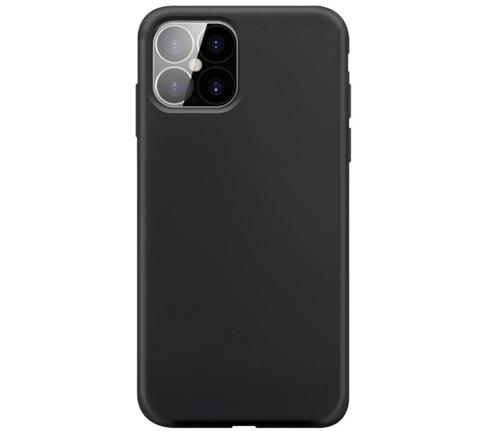 XQISIT iPhone 12 Pro Max Silicone Case - Black, Black