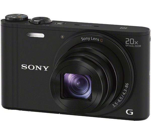 SONY Cyber-shot DSC-WX350B Superzoom Compact Camera - Black, Black