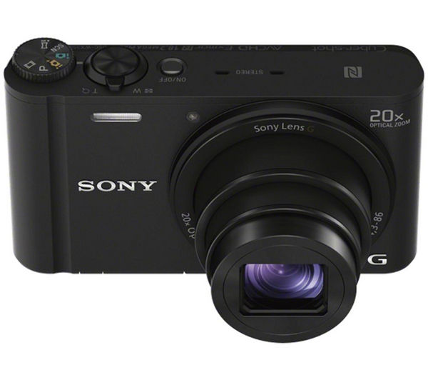 SONY Cyber-shot DSC-WX350B Superzoom Compact Camera - Black, Black
