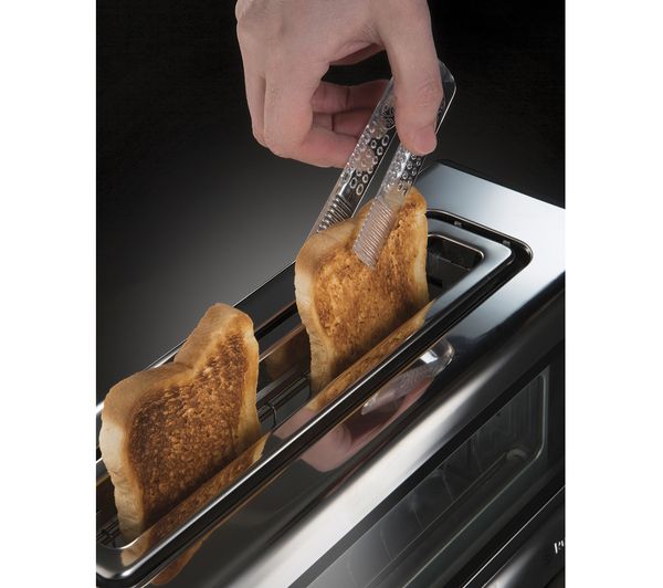 RUSSELL HOBBS 21310 2-Slice Toaster - Black Glass, Black