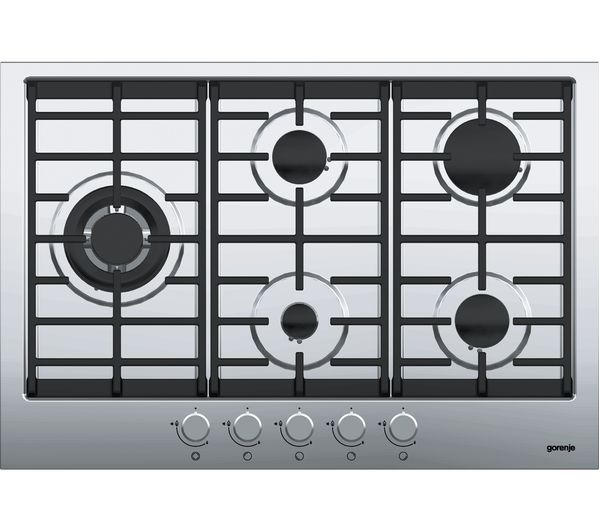 GORENJE GW761UX Gas Hob - Stainless Steel, Stainless Steel