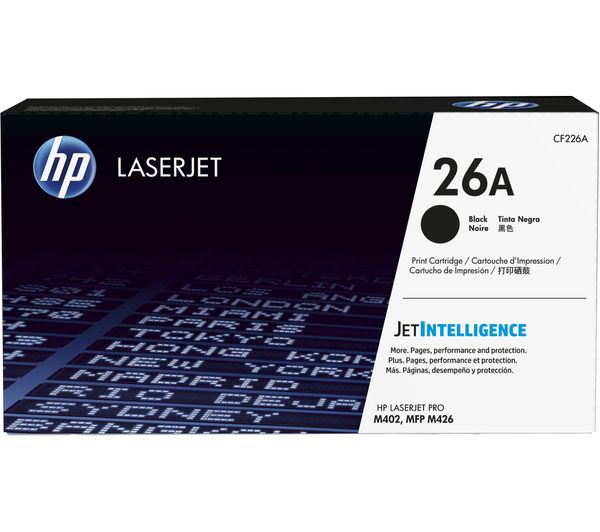 HP 26A Original LaserJet Black Toner Cartridge, Black