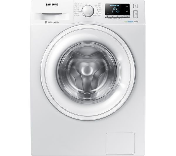 Samsung ecobubble WW90J5456DW 9 kg 1400 Spin Washing Machine - White, White