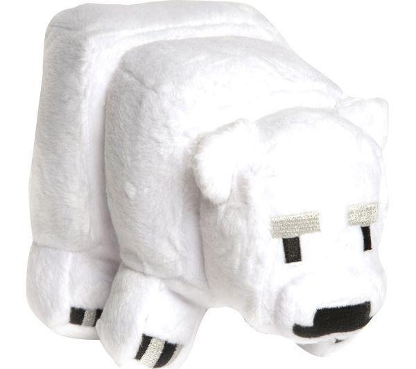 MINECRAFT Baby Polar Bear Plush Toy - Small, White, White