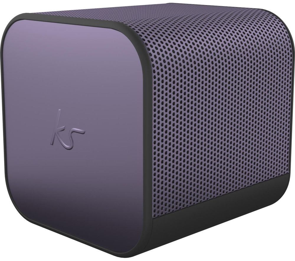 KITSOUND BoomCube Portable Bluetooth Speaker - Metallic Purple, Purple