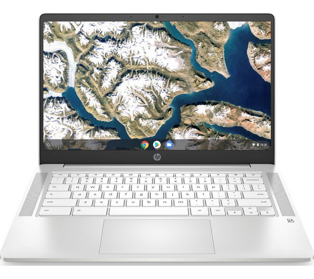 HP 14a 14" Chromebook - Intel®Pentium Silver, 128 GB eMMC, White, White