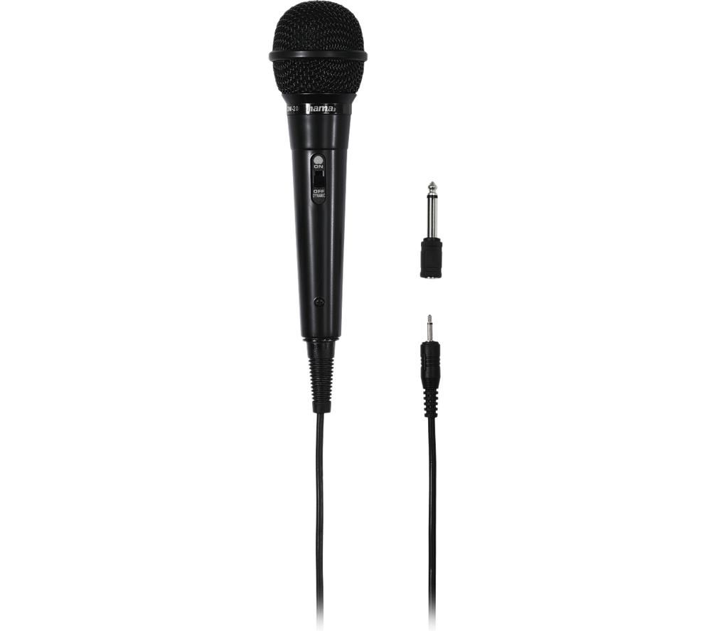 Hama DM 20 Mono Microphone - Black, Black