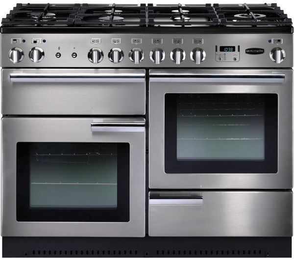 RANGEMASTER Professional 110 Dual Fuel Range Cooker - Stainless Steel & Chrome, Stainless Steel
