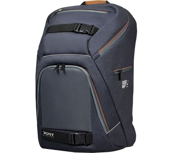 PORT DESIGNS GO LED 15.6" Laptop Backpack - Grey & Brown, Grey