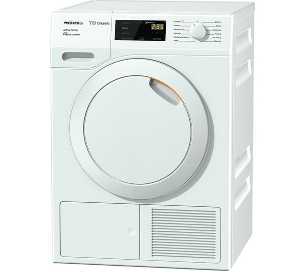 Miele Tumble Dryer Active Family TDD230 8 kg Heat Pump  - White, White