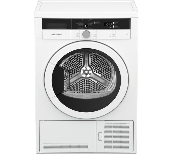 Grundig Tumble Dryer GTN28110GW 8 kg Condenser  - White, White