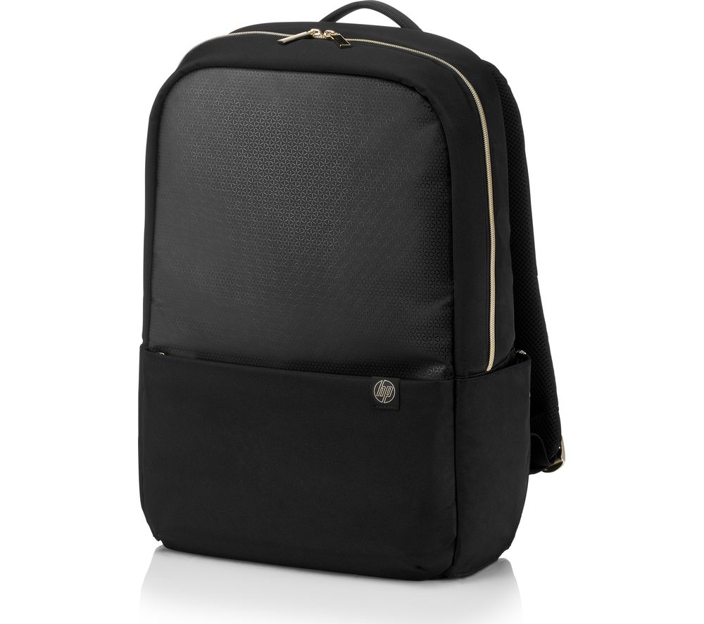 HP 15.6" Pavilion Accent Backpack - Black & Gold, Black