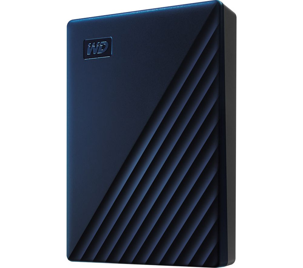 WD My Passport for Mac Portable Hard Drive - 4 TB, Midnight Blue, Blue