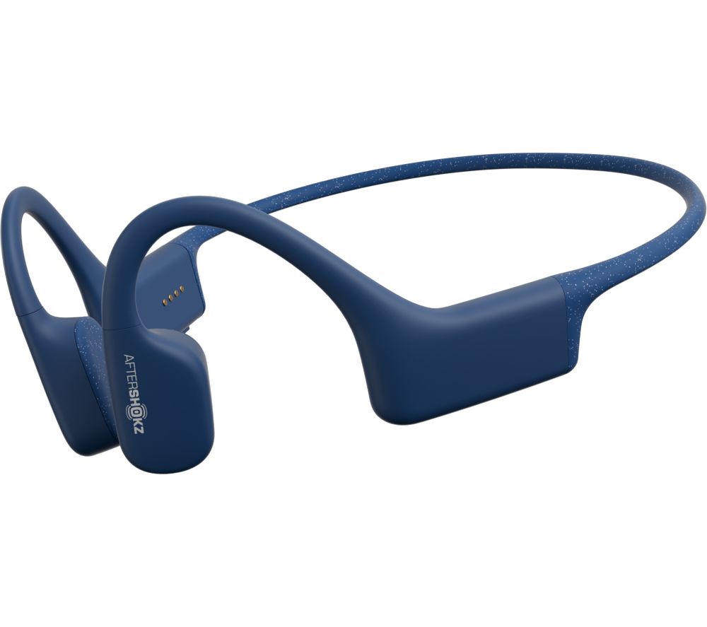 AFTERSHOKZ Xtrainerz Waterproof Sports Headphones - 4GB, Blue, Blue