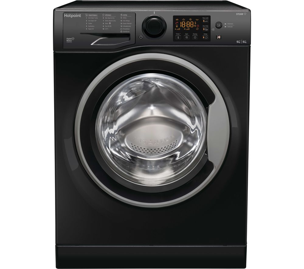 HOTPOINT RDGR 9662 KS UK N 9 kg Washer Dryer  Black, Black