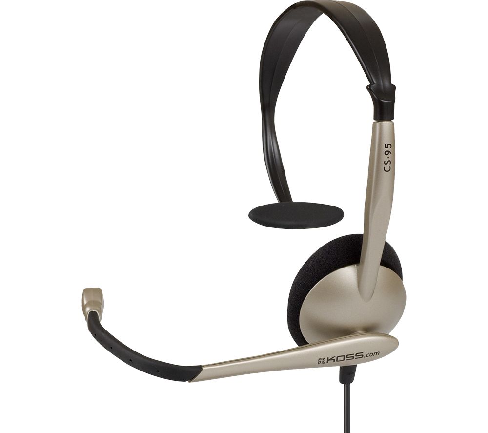 KOSS CS 95 142869 Headset - Black & Gold, Black,Gold