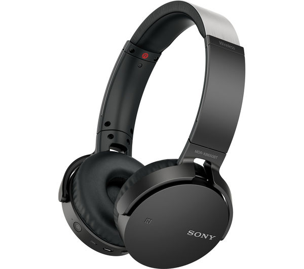 SONY MDR-XB650BT Wireless Bluetooth Headphones - Black, Black