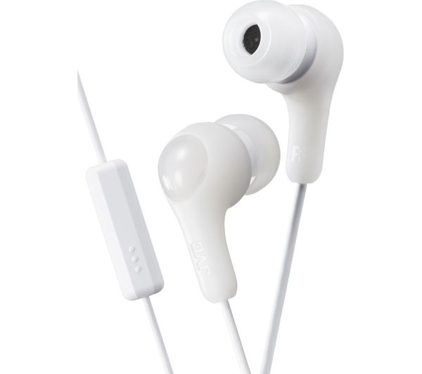 JVC Gumy Plus Headphones - White, White