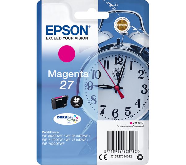 EPSON Alarm Clock 27 Magenta Ink Cartridge