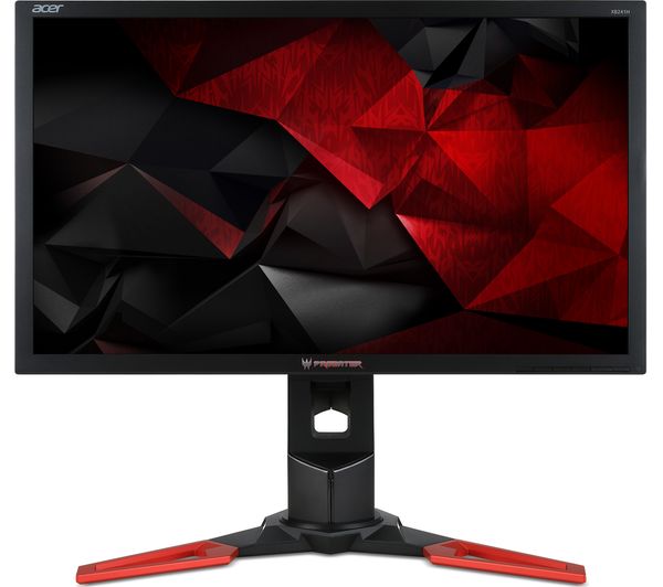 ACER Predator XB241H Full HD 24" TN Monitor - Black & Red, Black