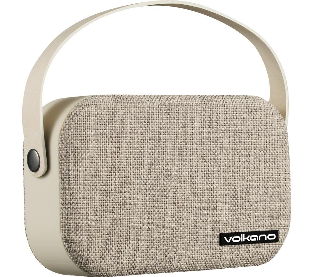 VOLKANO Fabric Series VK-3020-GRL Portable Bluetooth Speaker - Beige, Beige